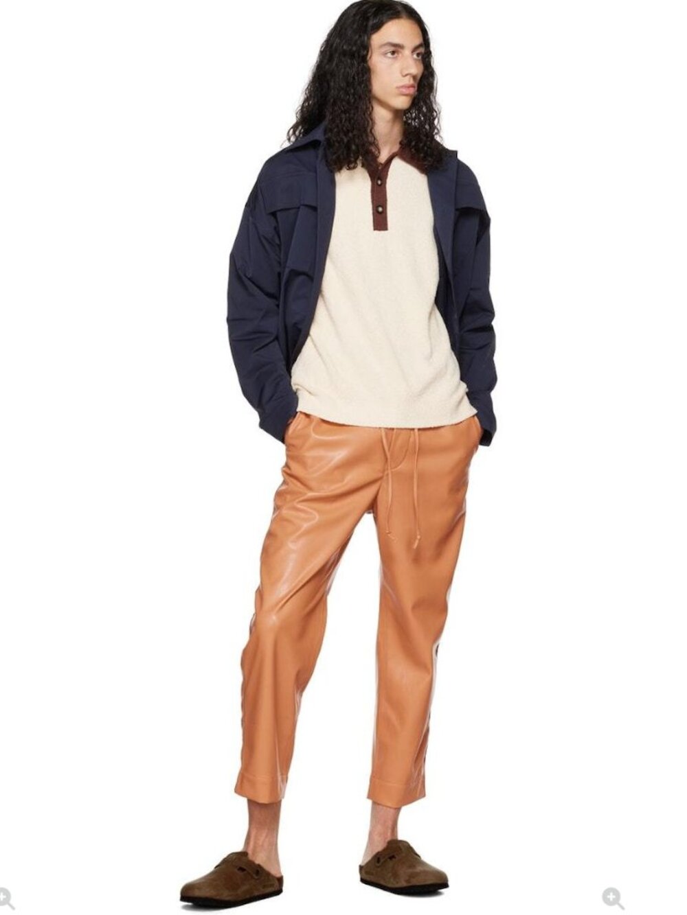 Nanushka Tan Leather Pants (Vegan)